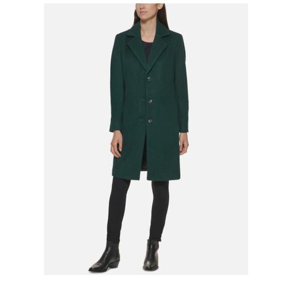 DKNY Women's Walker Coat Emerald Peacoat S - Picture 5 of 6